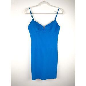 Black Halo Blue Mini Dress